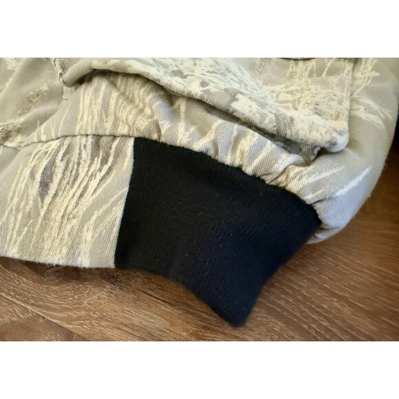 Vintage Ghost‎ Camo Prairie Field Bomber Jacket Quilt Insulated Size XL(?) GUC - Picture 8 of 14